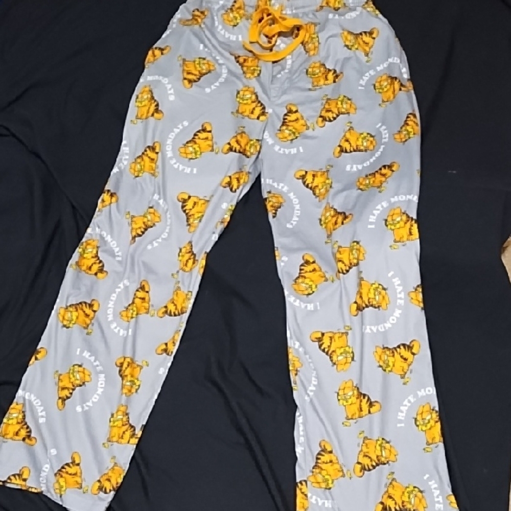 Garfield "I Hate Mondays" Men's Sleep Pants. Sz M